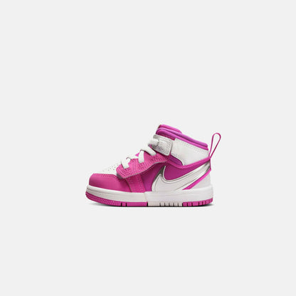 Kids Kith Jordan TD Air Jordan 1 Mid RM Easyon - Fire Pink / White