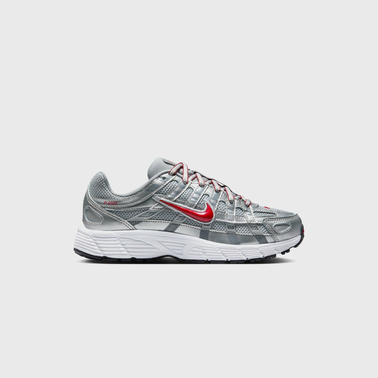 Kids Kith Nike GS P-6000 - Metallic Silver / Gym Red / Flat Silver