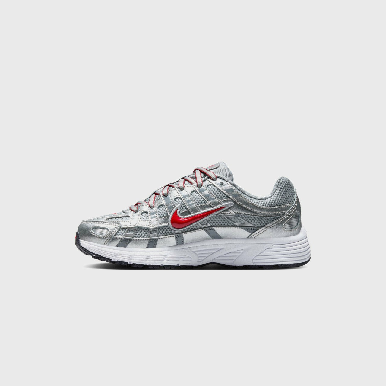 Kids Kith Nike GS P-6000 - Metallic Silver / Gym Red / Flat Silver