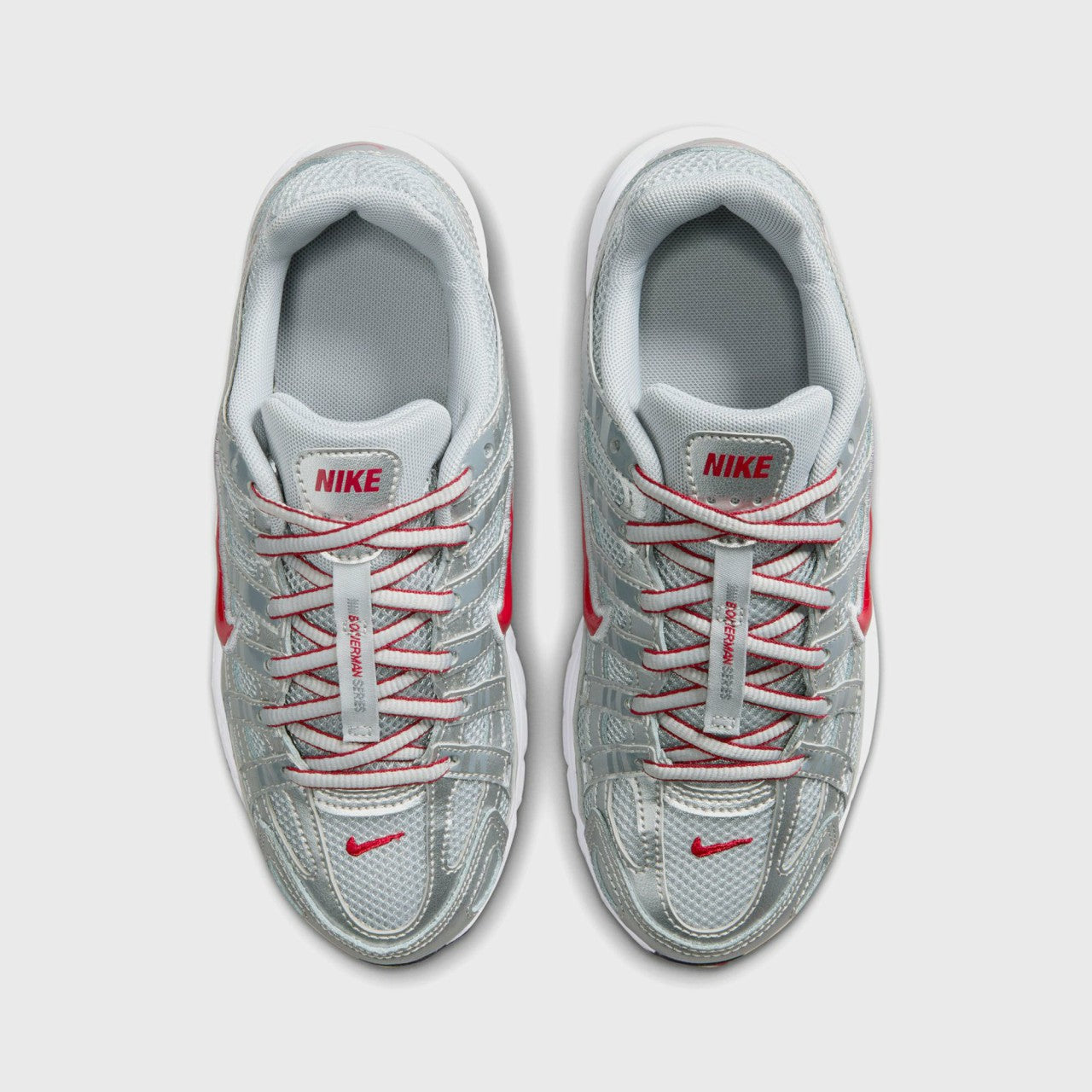 Kids Kith Nike GS P-6000 - Metallic Silver / Gym Red / Flat Silver