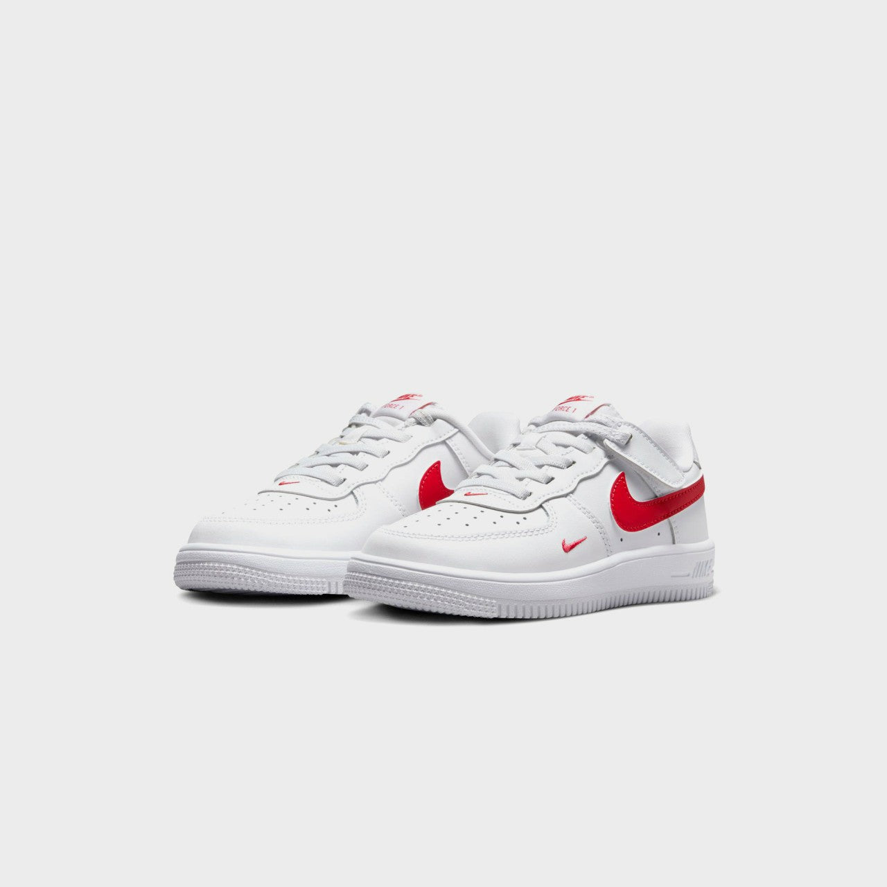 Kids Kith Nike PS Force 1 Low Easyon Stretch Lace Casual - White / University Re