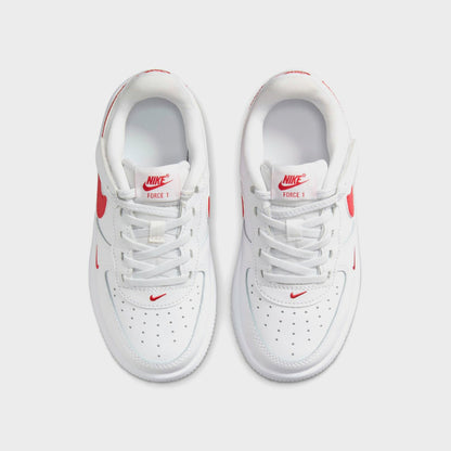 Kids Kith Nike PS Force 1 Low Easyon Stretch Lace Casual - White / University Re
