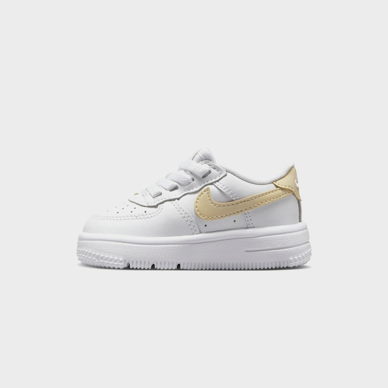 Kids Kith Nike TD Force 1 Low Easyon - White / Light Khaki