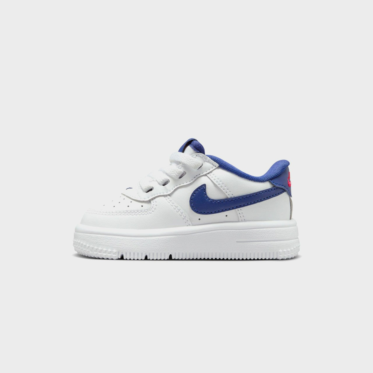 Kids Kith Nike TD Force 1 Low Easyon - White / Deep Royal Blue / University Red