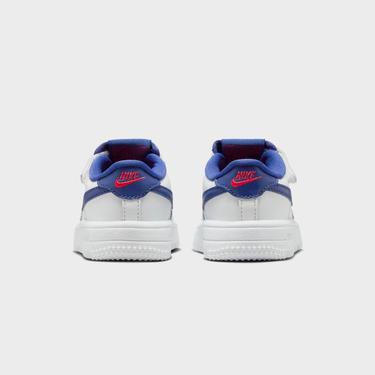 Kids Kith Nike TD Force 1 Low Easyon - White / Deep Royal Blue / University Red