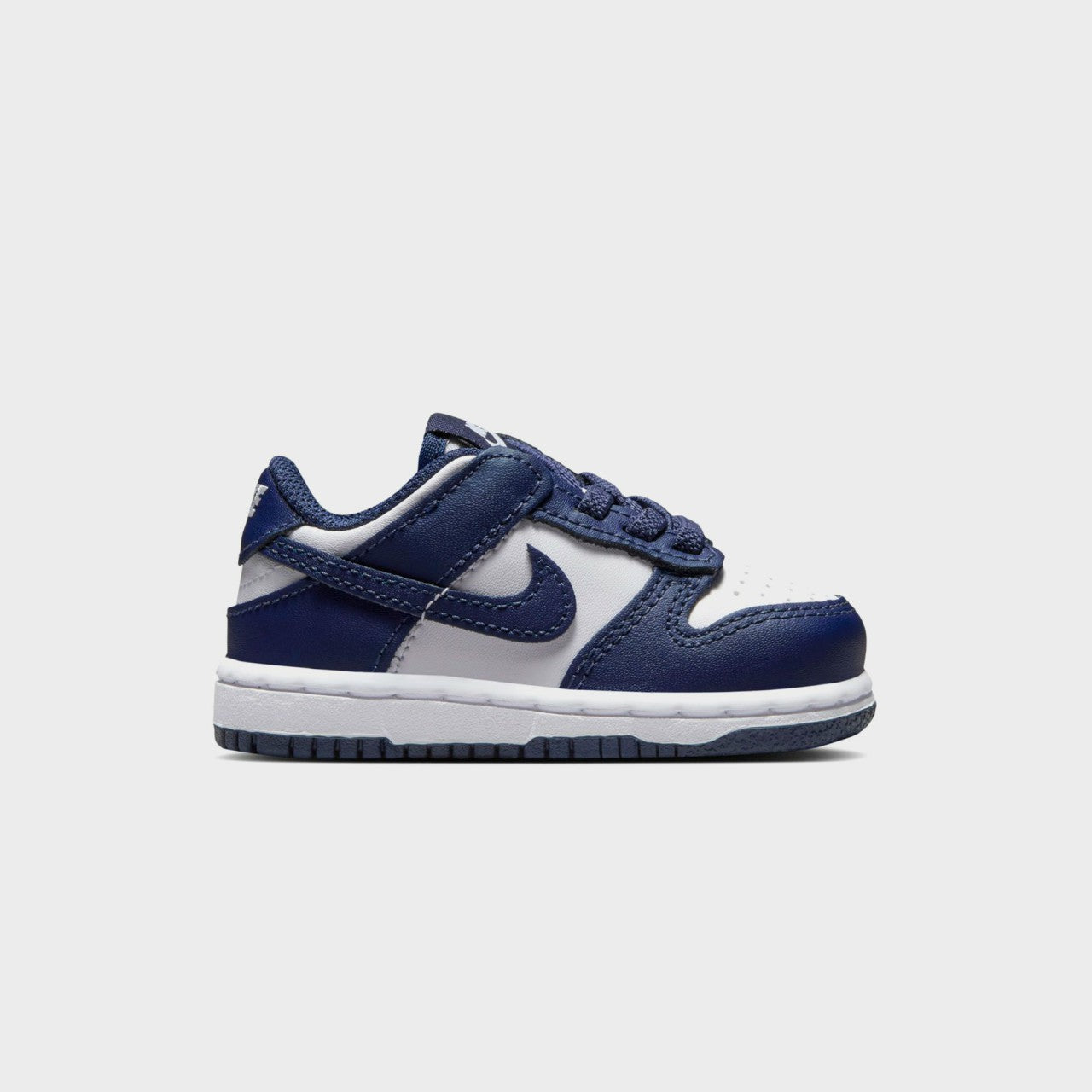 Kids Kith Nike TD Dunk Low - White / Midnight Navy / White