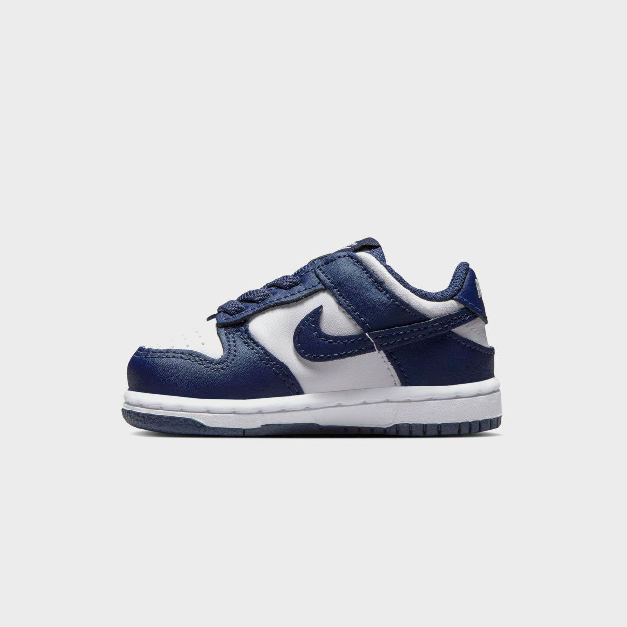 Kids Kith Nike TD Dunk Low - White / Midnight Navy / White