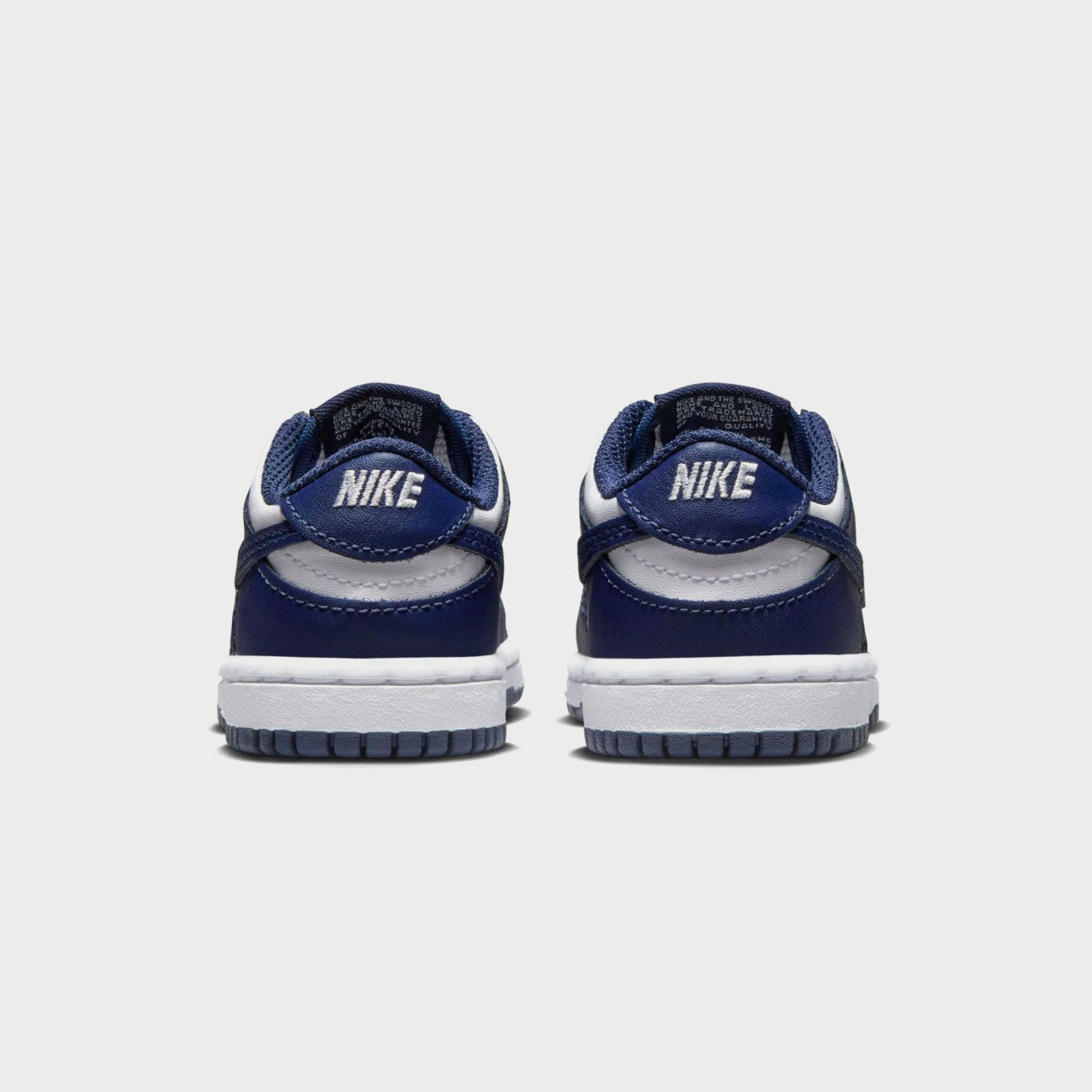 Kids Kith Nike TD Dunk Low - White / Midnight Navy / White