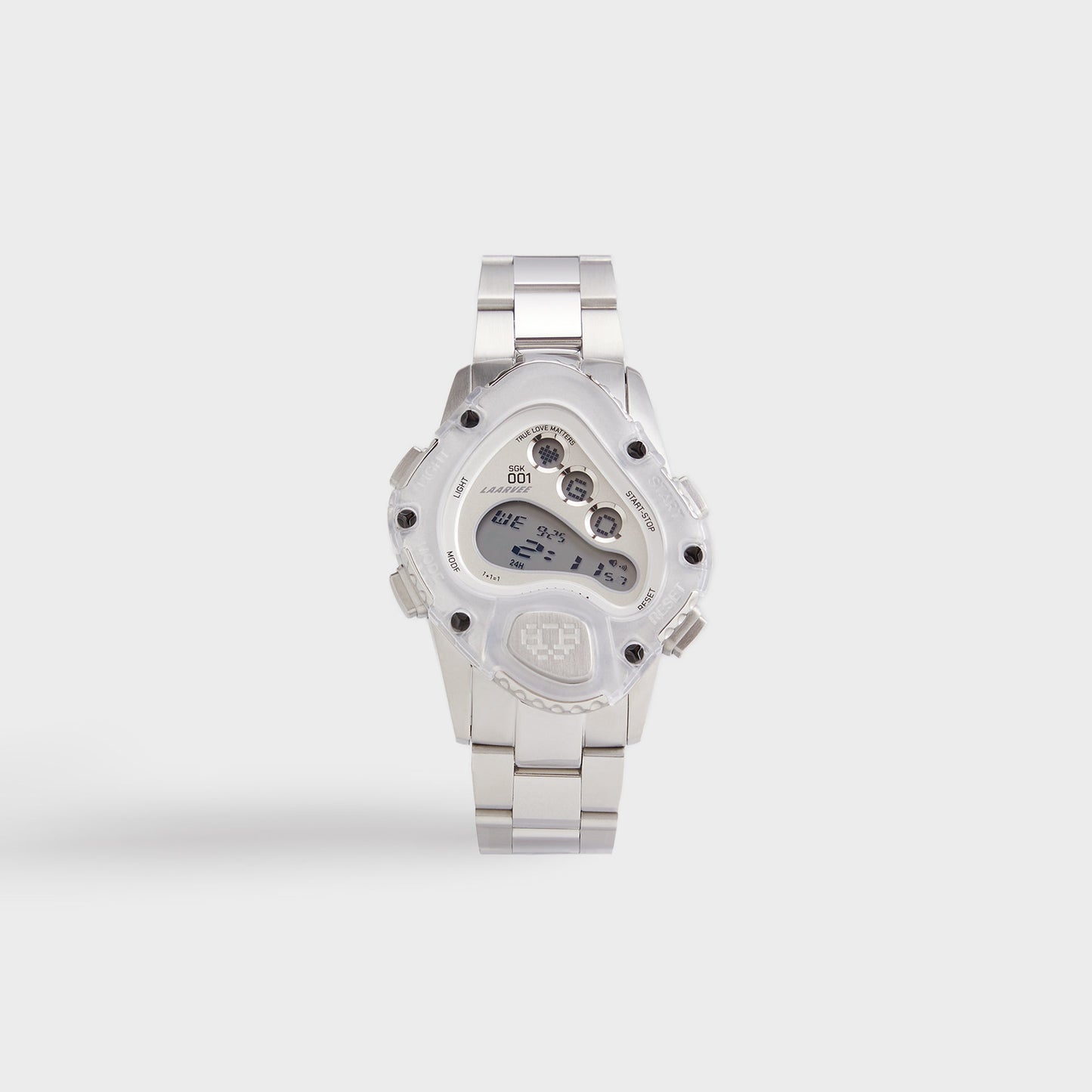 Men Kith LAARVEE Sinngouki Silver Precision Steel - Translucent Bezel / White D