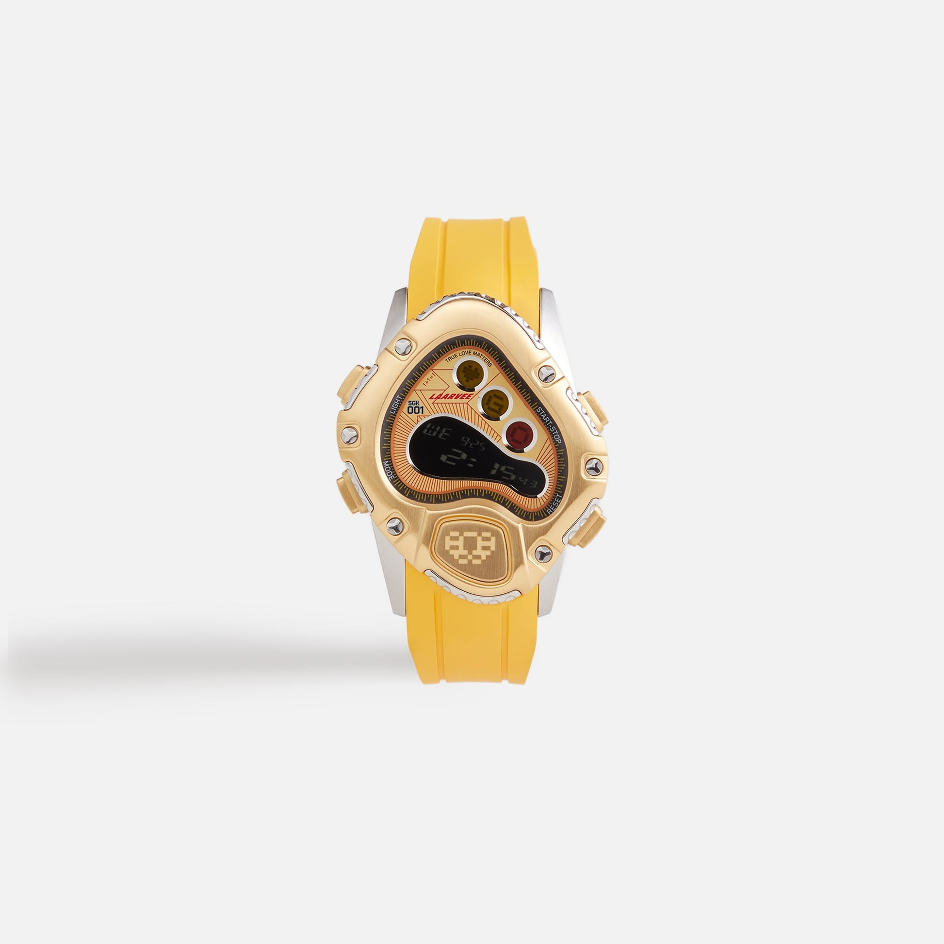 Men Kith LAARVEE Sinngouki Gold Precision Rubber - Brushed Golden Bezel / Golde