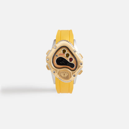 Men Kith LAARVEE Sinngouki Gold Precision Rubber - Brushed Golden Bezel / Golde