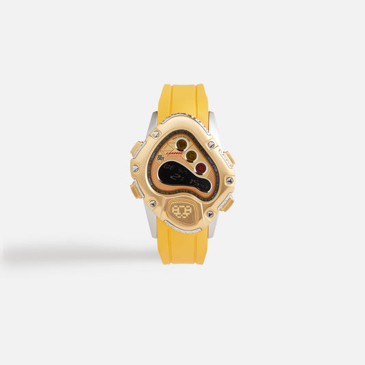 Men Kith LAARVEE Sinngouki Gold Precision Rubber - Brushed Golden Bezel / Golde