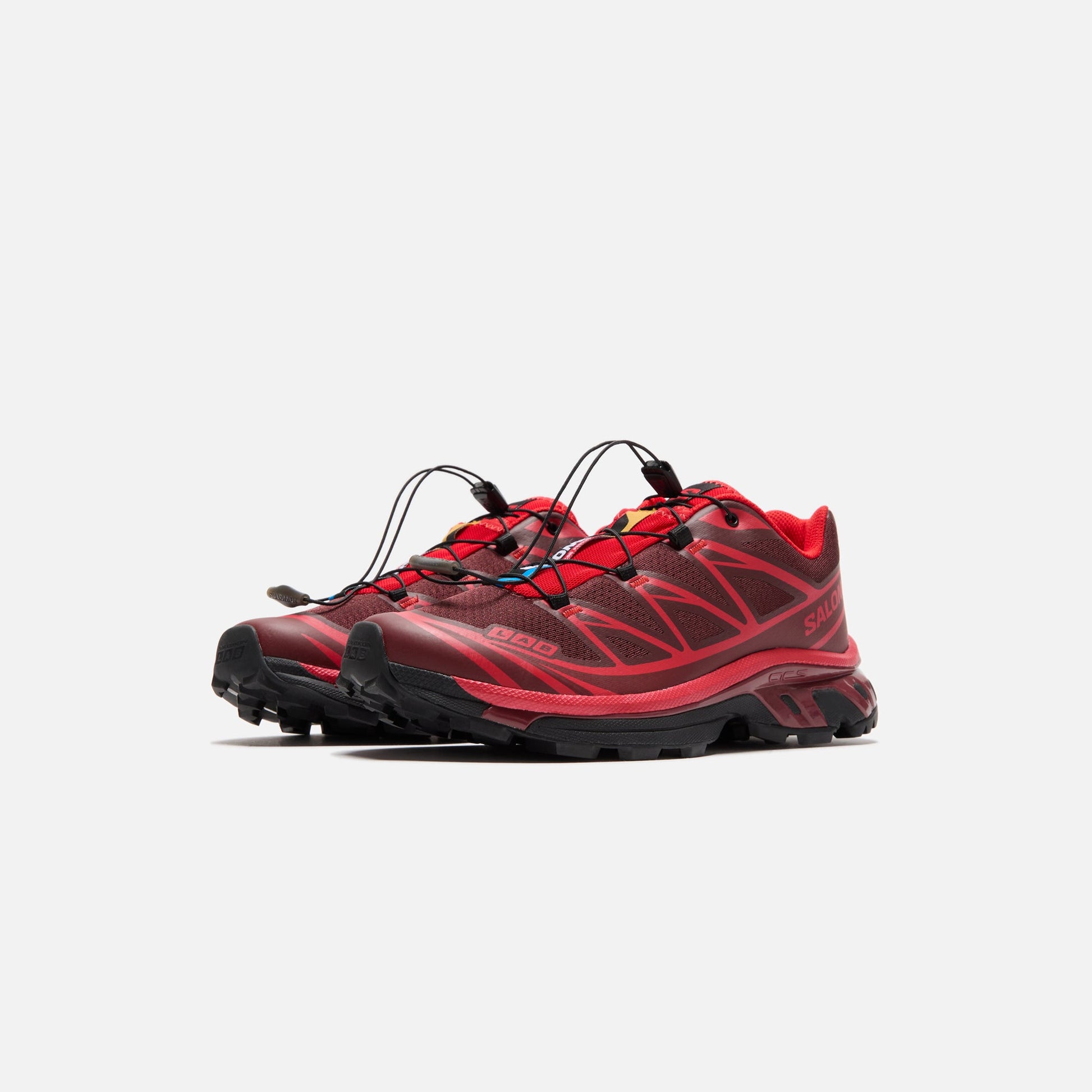 Men Kith Salomon XT-6 - Rum Raisin / High Risk Red / Fired Brick