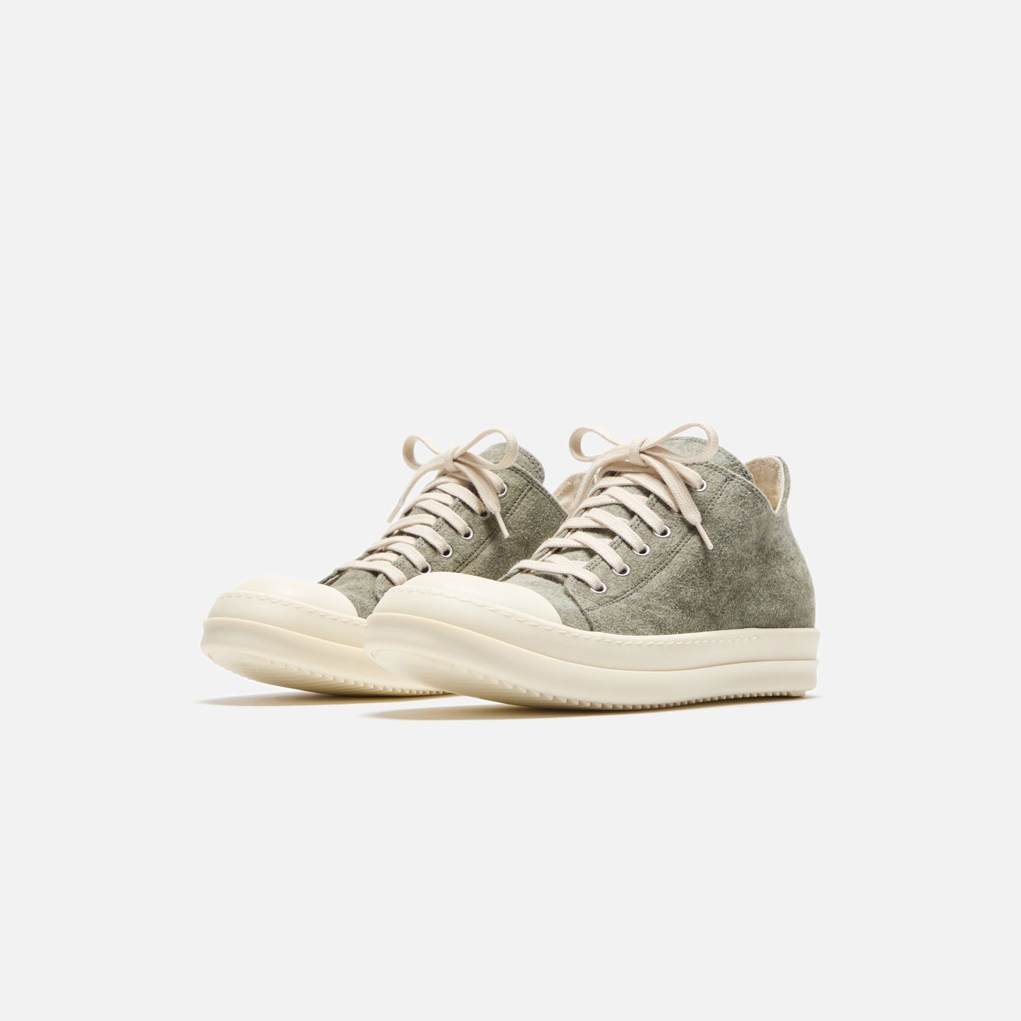 Women Kith Rick Owens WMNS DRKSHDW Low Sneaks - Sage / Milk / Milk Scarpe in Pell