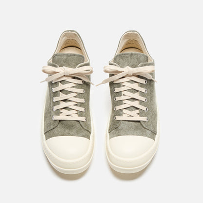 Women Kith Rick Owens WMNS DRKSHDW Low Sneaks - Sage / Milk / Milk Scarpe in Pell