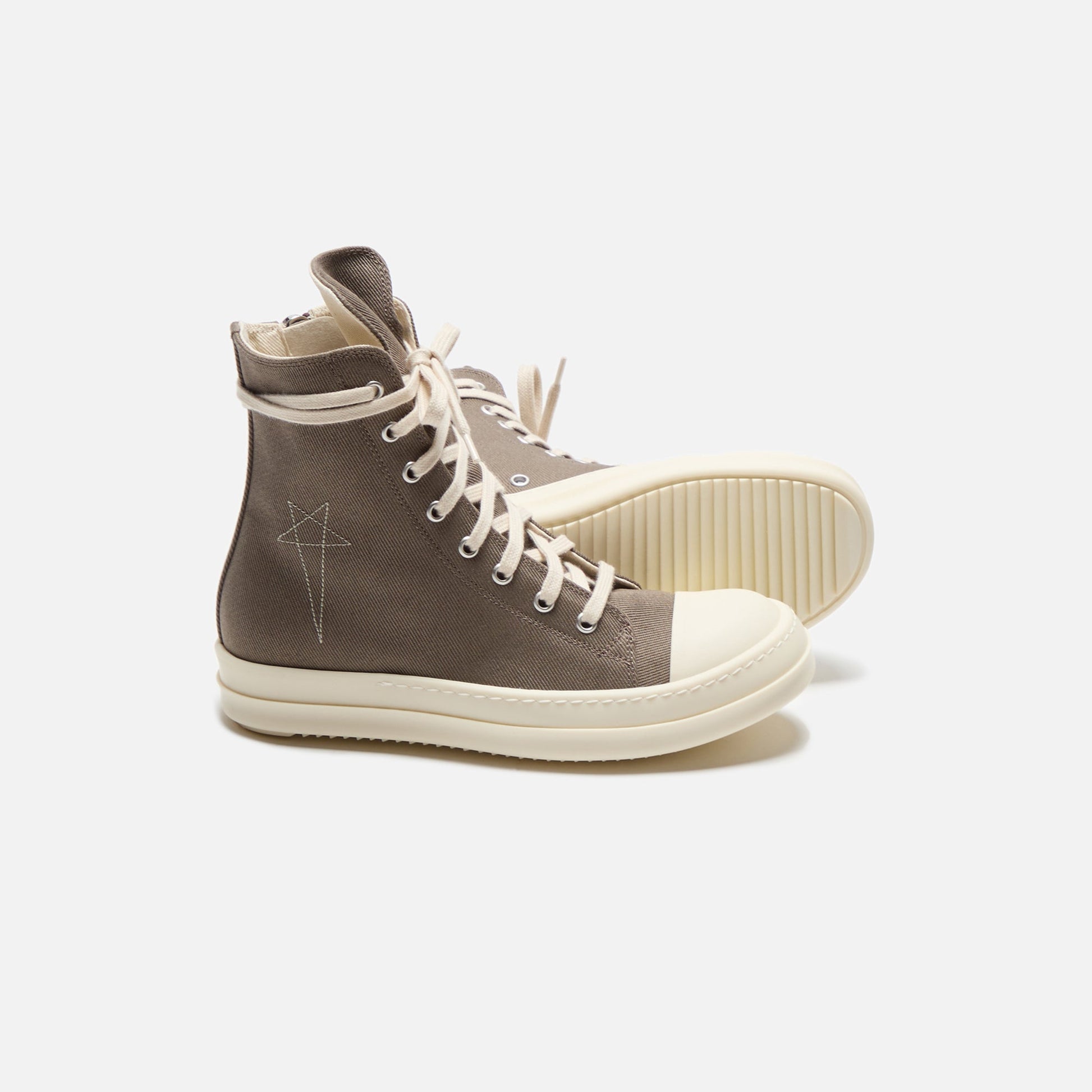Women Kith Rick Owens WMNS DRKSHDW High Sneaks - Dust / Milk
