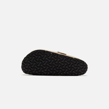 Men Kith Birkenstock Boston Shearling Suede - Taupe / Sandcastle