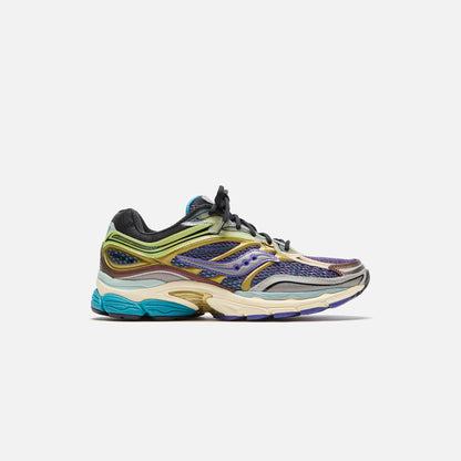 Men Kith Saucony Progrid Omni 9 - Purple / Yellow