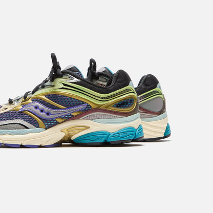 Men Kith Saucony Progrid Omni 9 - Purple / Yellow