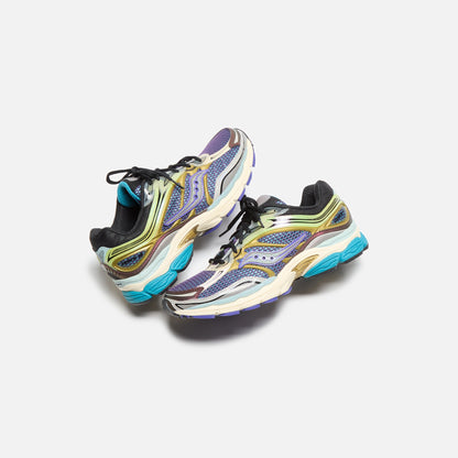 Men Kith Saucony Progrid Omni 9 - Purple / Yellow