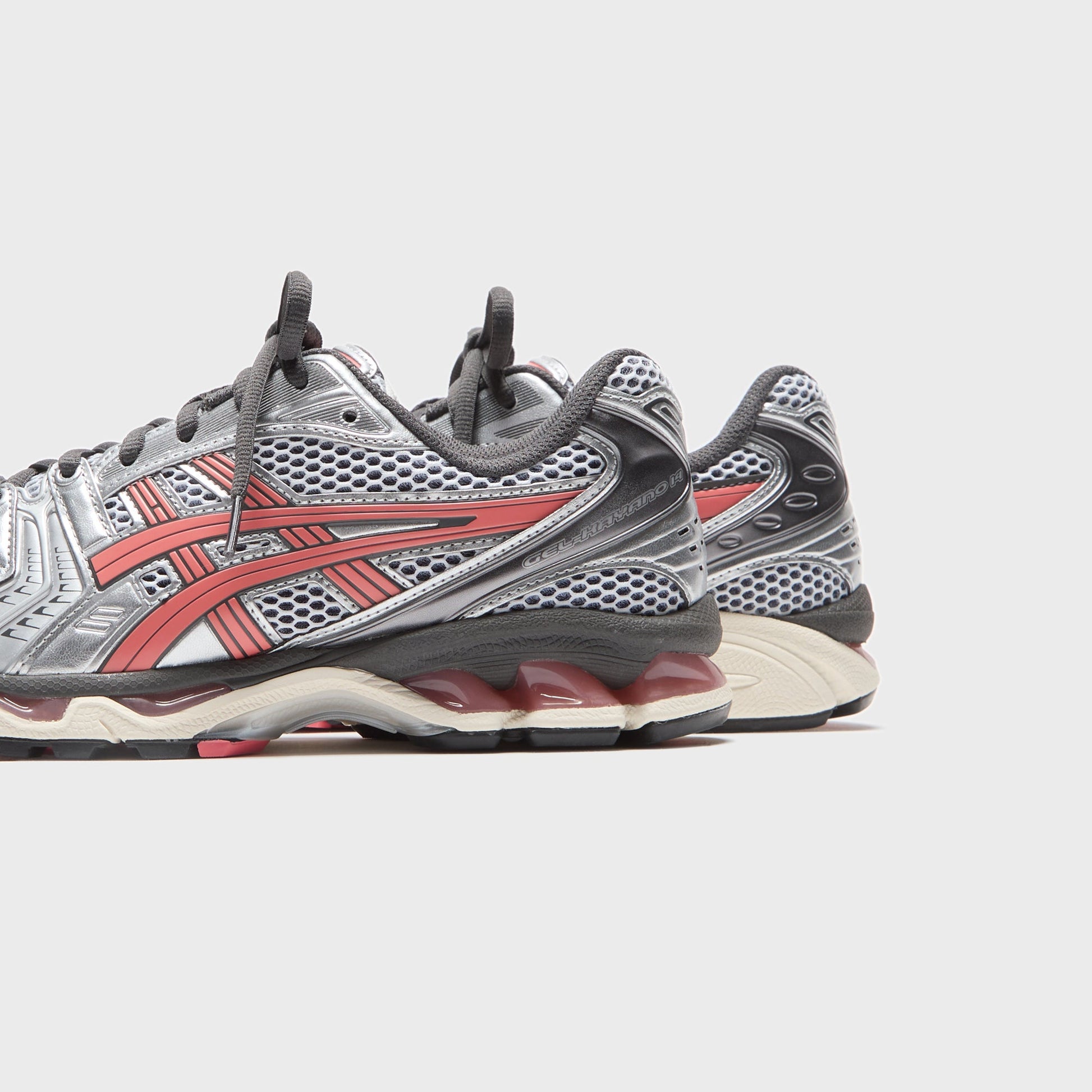 Men Kith ASICS Gel-Kayano 14 - White / Papaya