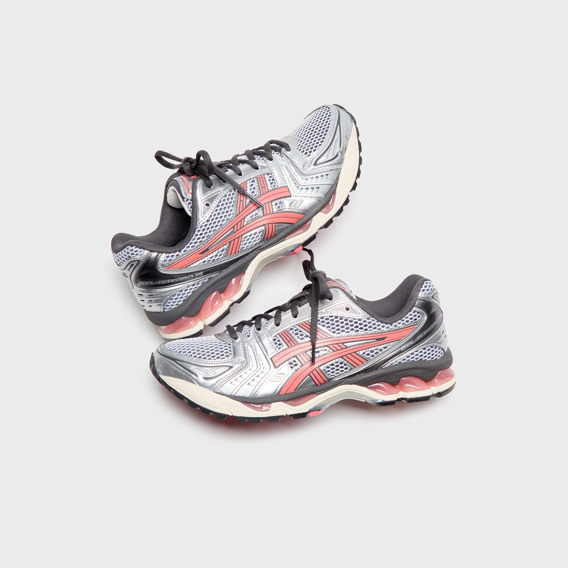 Men Kith ASICS Gel-Kayano 14 - White / Papaya