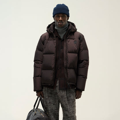 Men Kith Kith Wrinkle Nylon Midi Puffer - Incognito