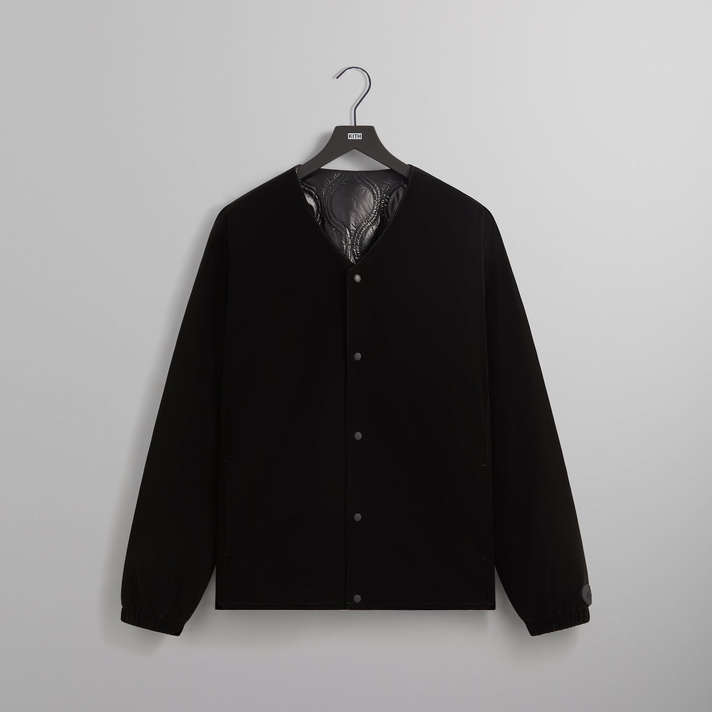 Men Kith Kith Sueded Tech Winfield Quilted Liner - Black