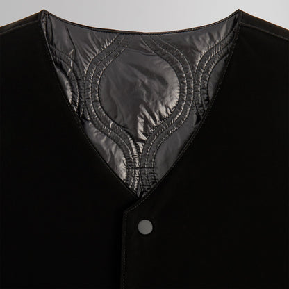 Men Kith Kith Sueded Tech Winfield Quilted Liner - Black