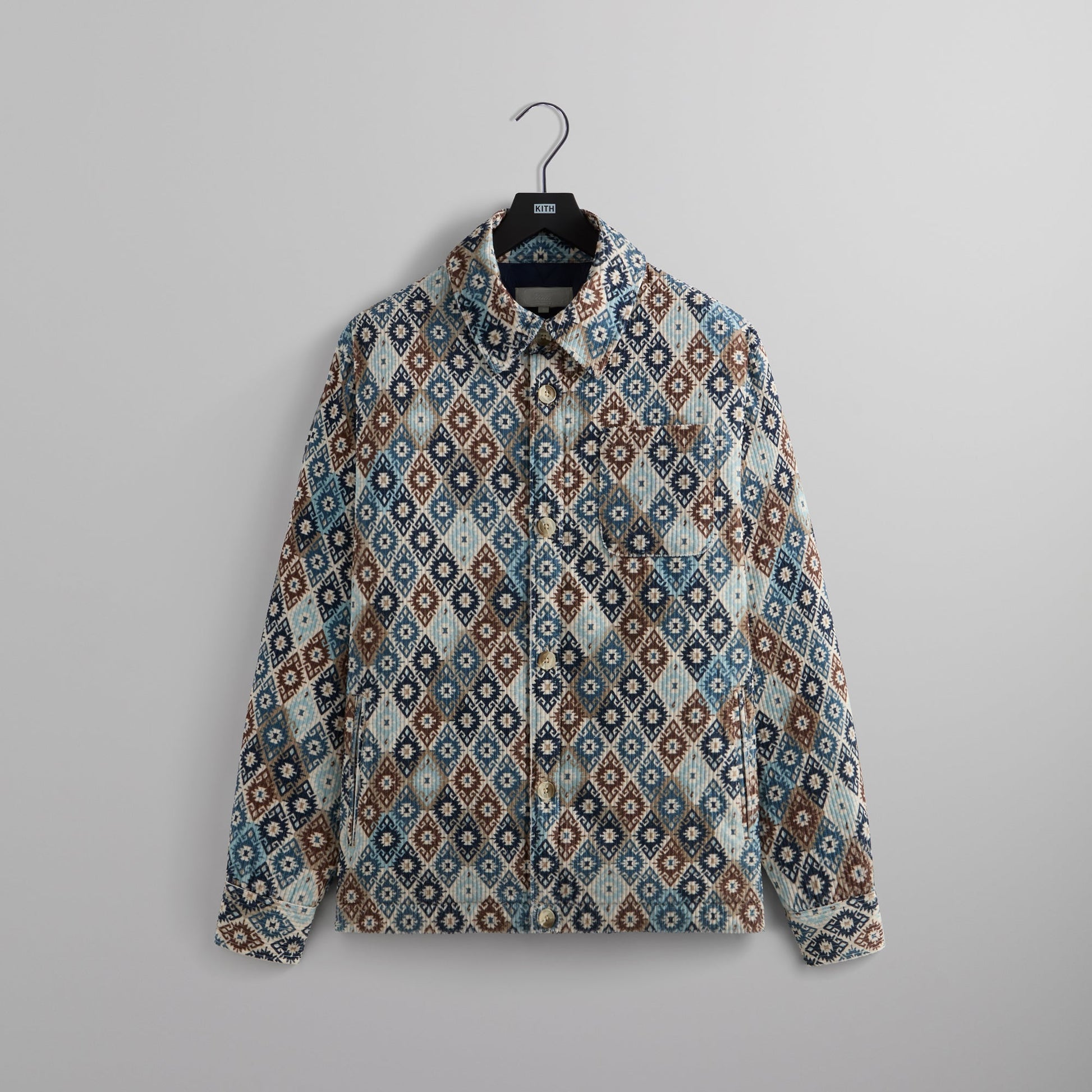 Men Kith Kith Kilim Mosaic Brixton Puffed Shirt Jacket - Muslin
