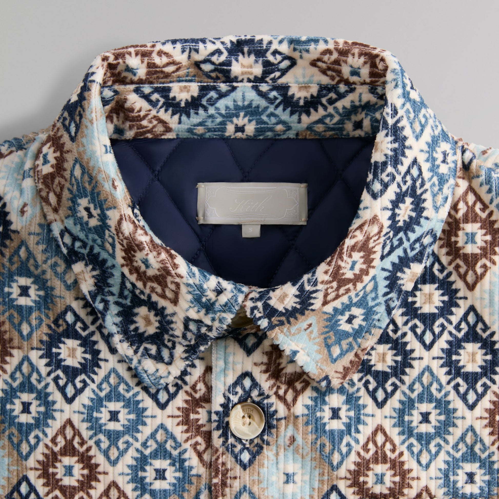 Men Kith Kith Kilim Mosaic Brixton Puffed Shirt Jacket - Muslin