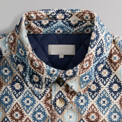 Men Kith Kith Kilim Mosaic Brixton Puffed Shirt Jacket - Muslin