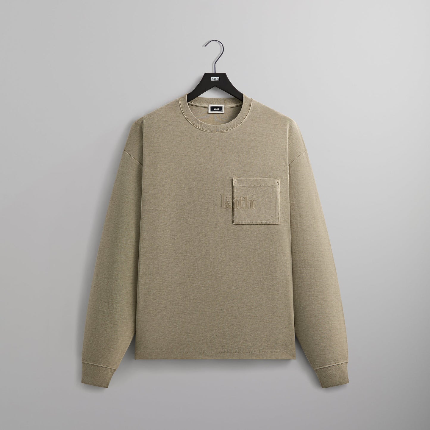 Men Kith Kith Long Sleeve Quinn Tee - Plaster