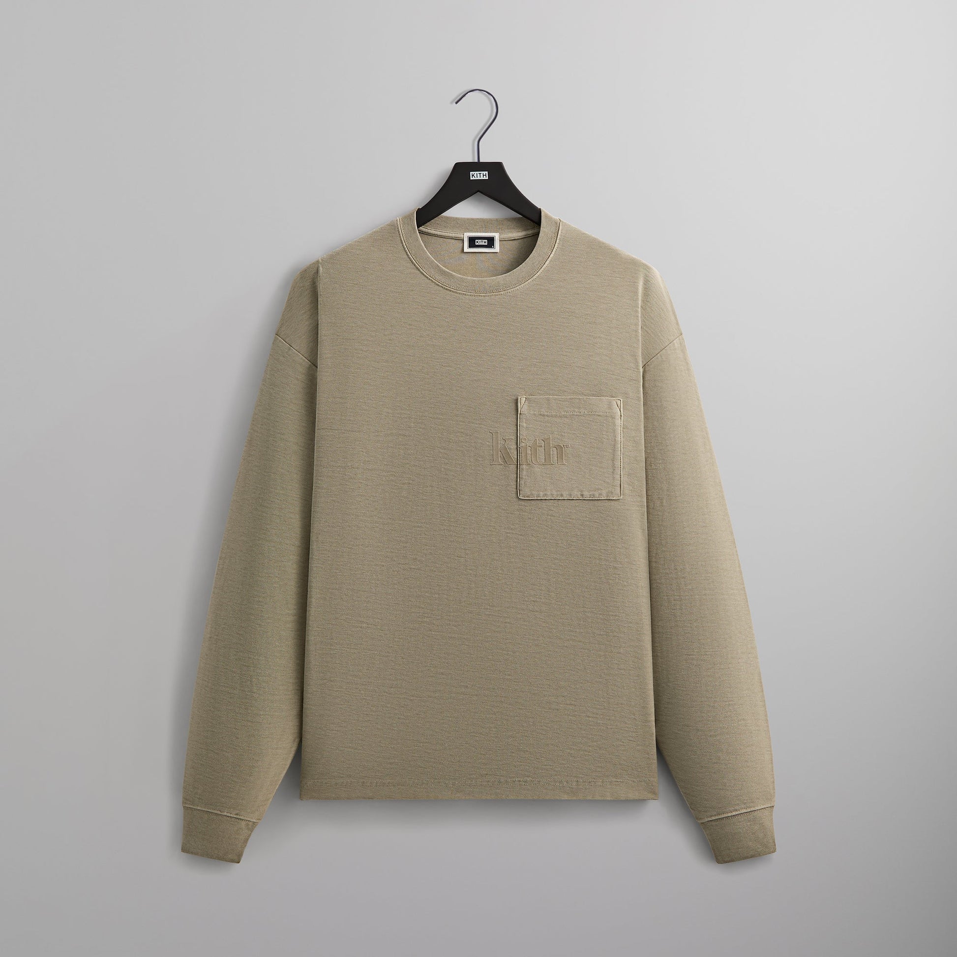Men Kith Kith Long Sleeve Quinn Tee - Plaster