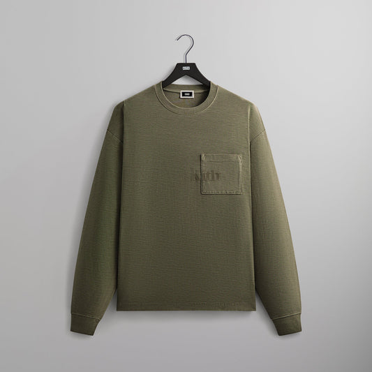 Men Kith Kith Long Sleeve Quinn Tee - Misty Fog