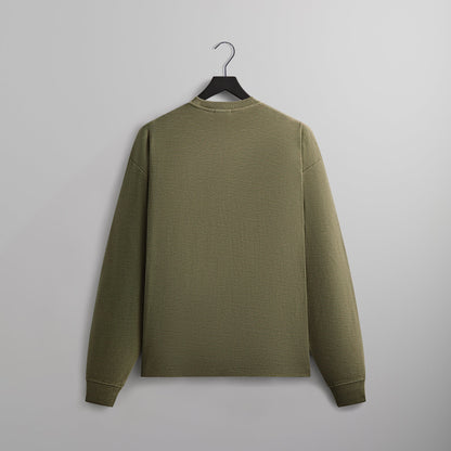 Men Kith Kith Long Sleeve Quinn Tee - Misty Fog
