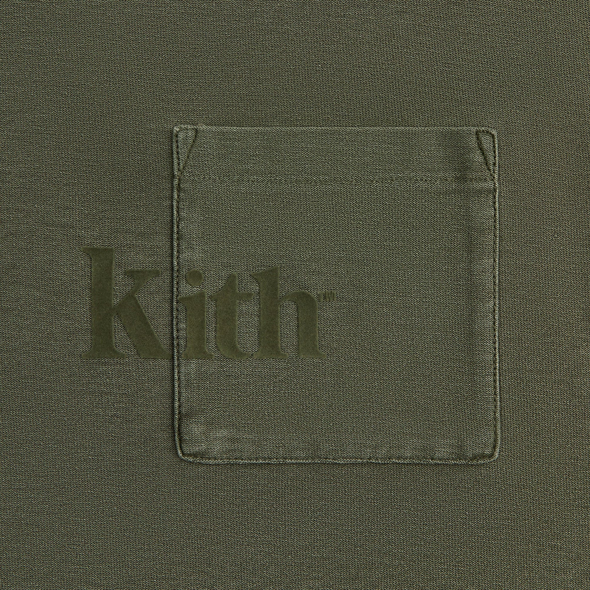 Men Kith Kith Long Sleeve Quinn Tee - Misty Fog
