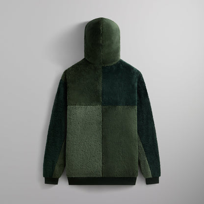 Men Kith Kith Color-Blocked Plush Hoodie - Stadium