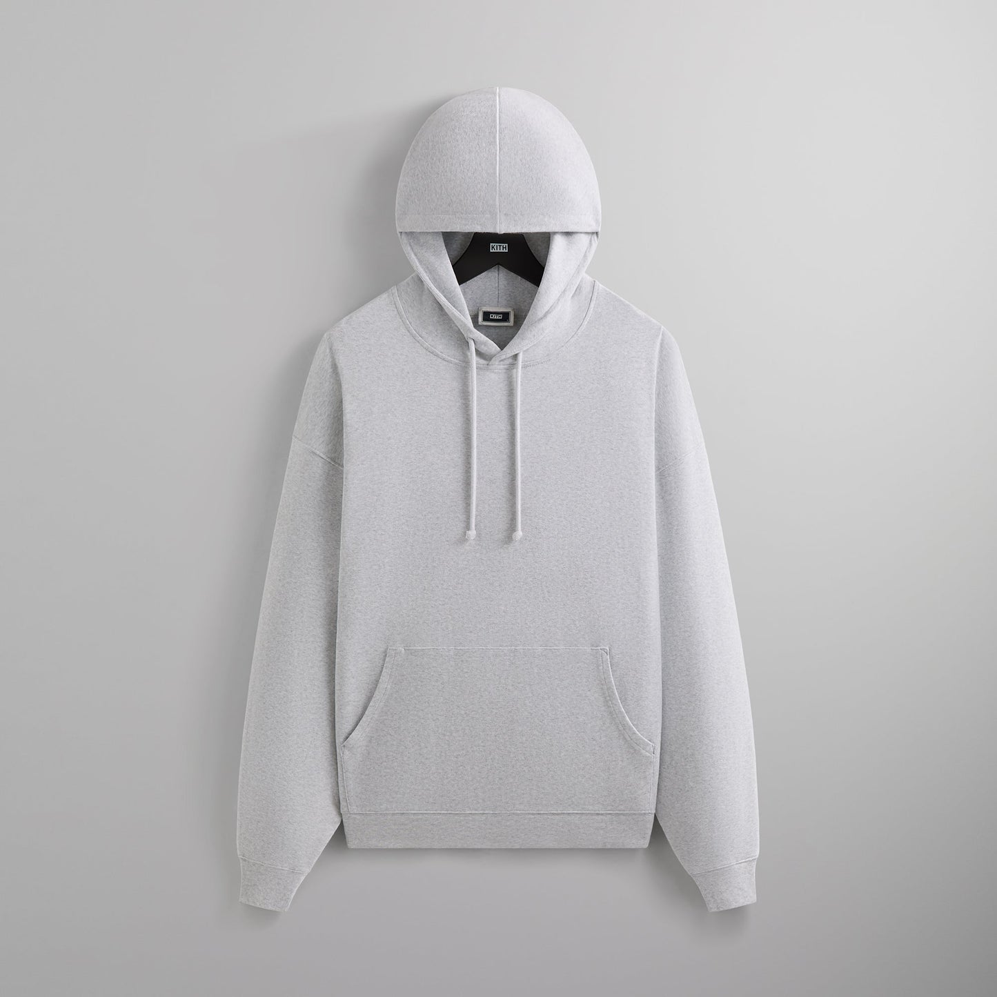 Men Kith Kith Compact Knit Williams III Hoodie - Light Heather Grey