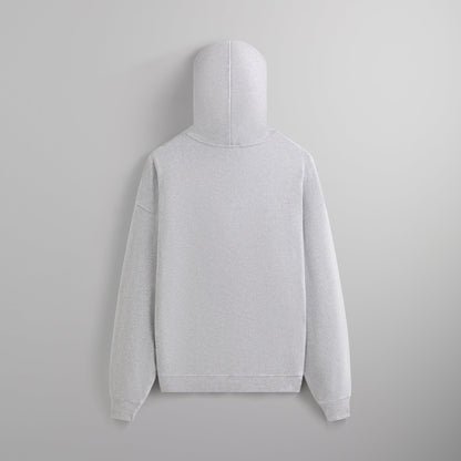 Men Kith Kith Compact Knit Williams III Hoodie - Light Heather Grey