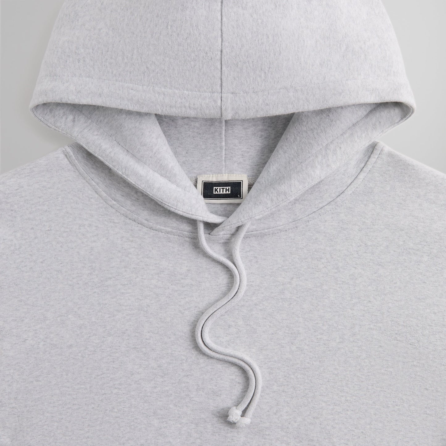 Men Kith Kith Compact Knit Williams III Hoodie - Light Heather Grey