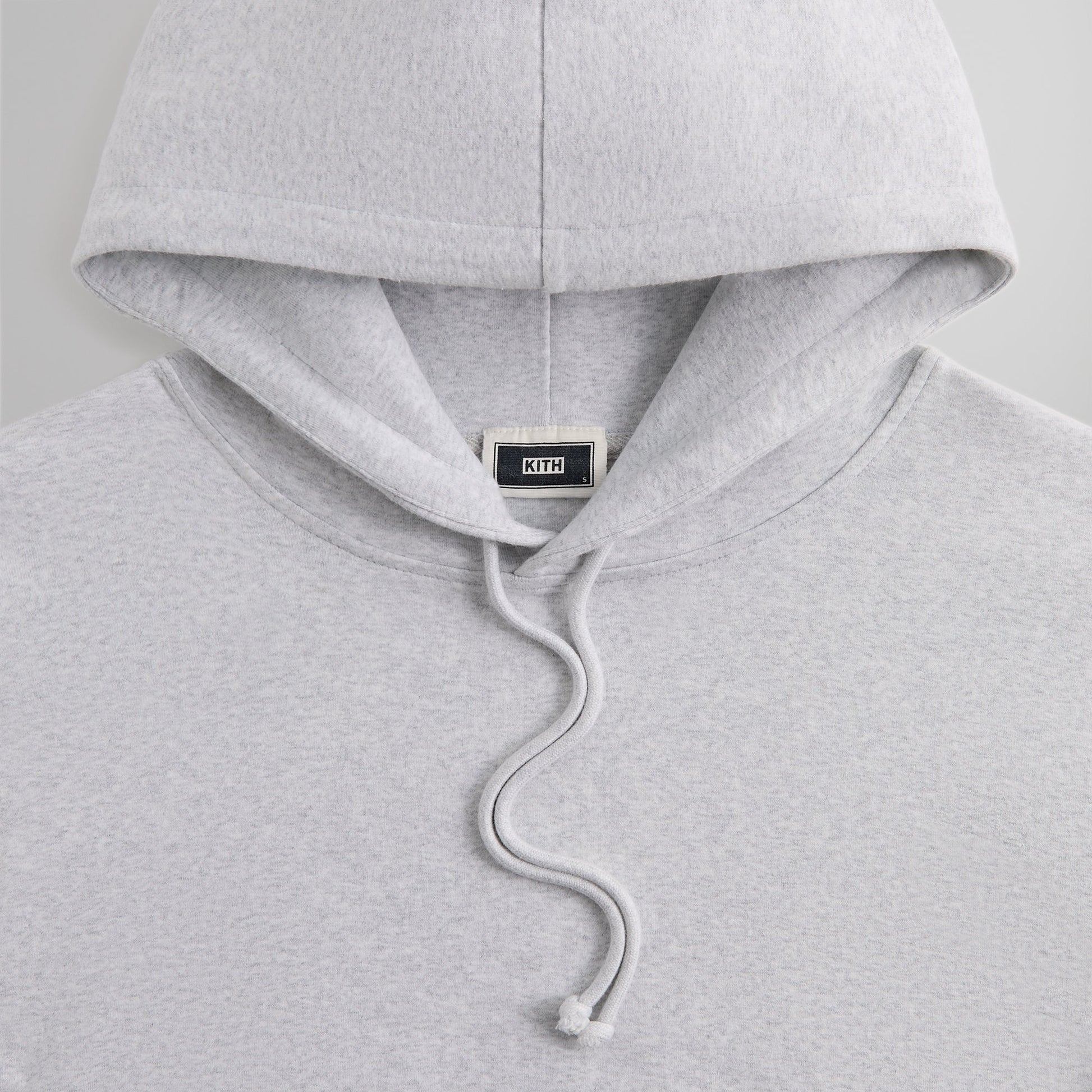 Men Kith Kith Compact Knit Williams III Hoodie - Light Heather Grey