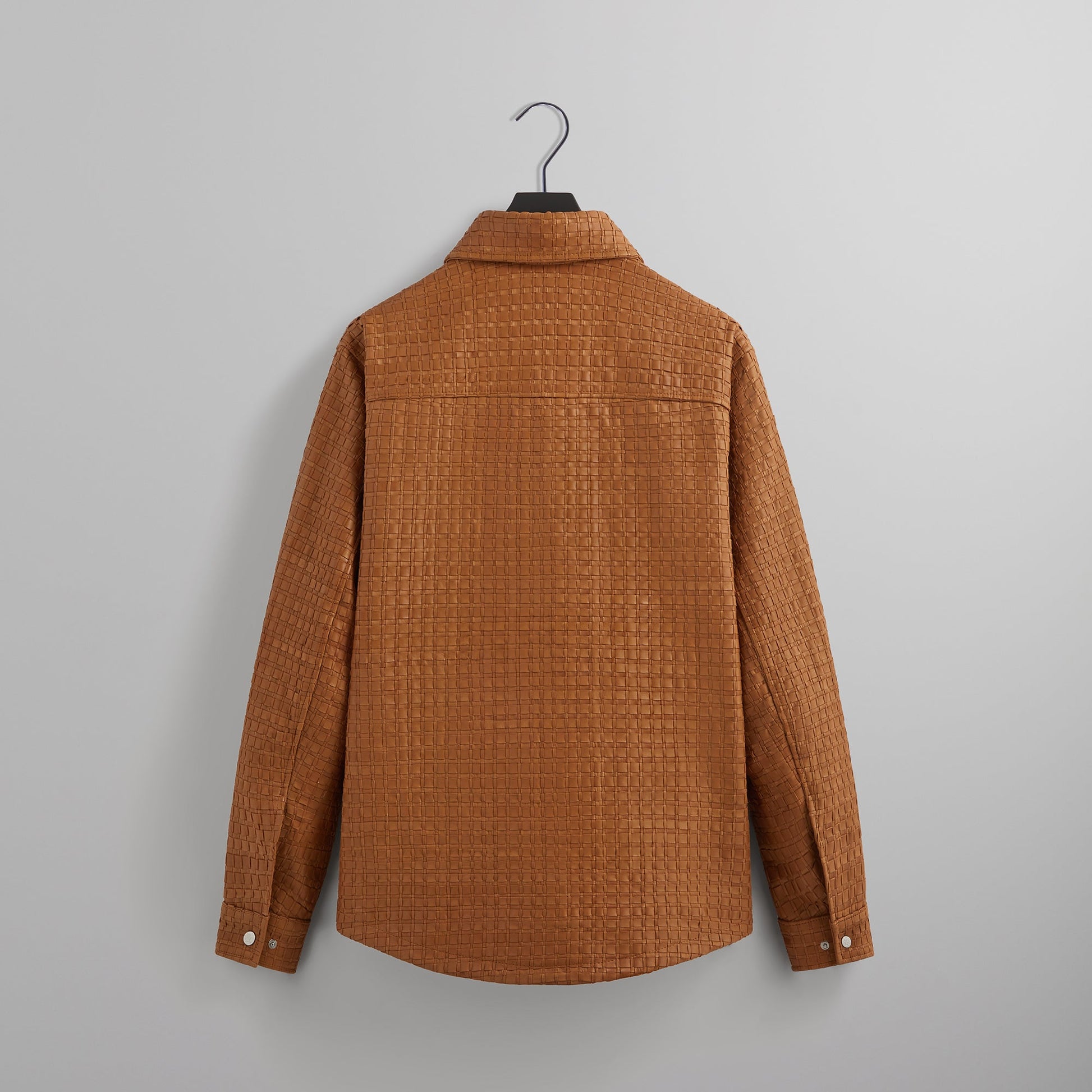 Men Kith &Kin Woven Leather Apollo II Shirt - Tool