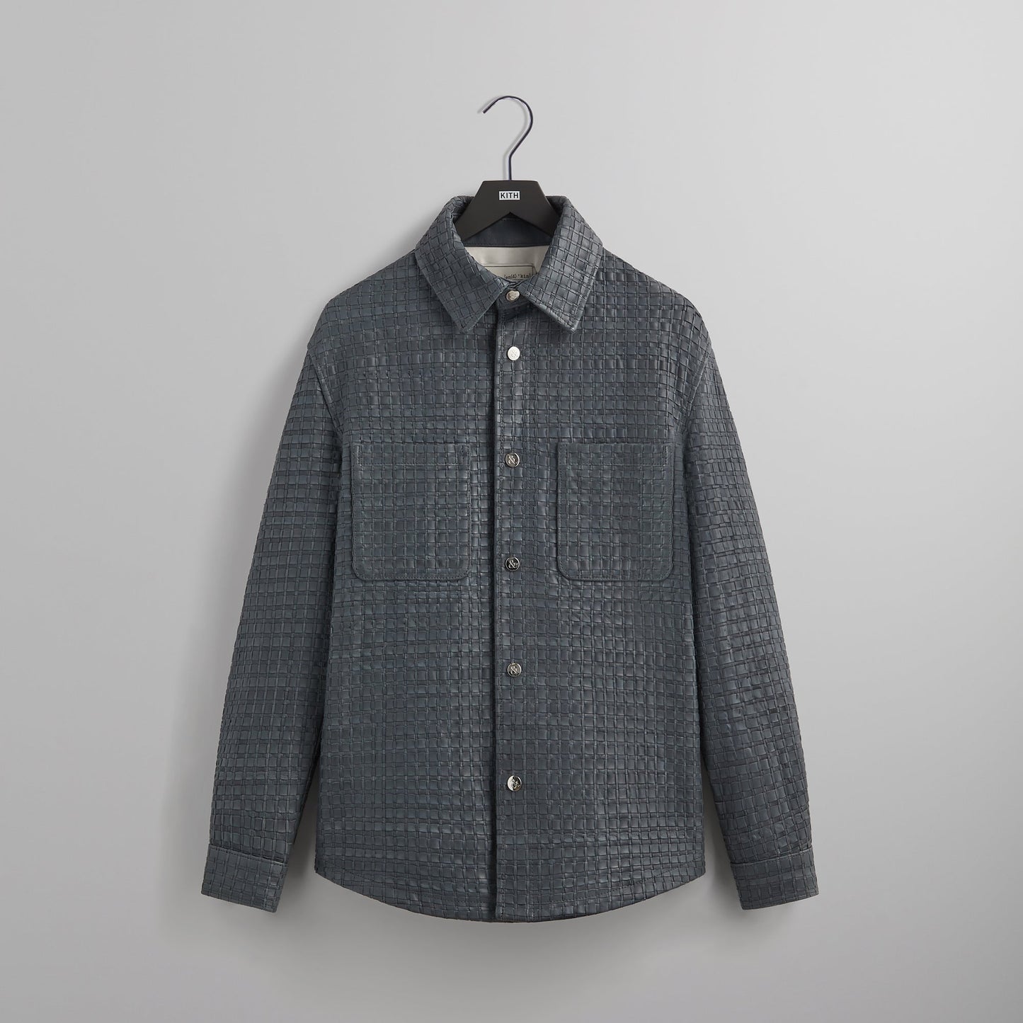 Men Kith &Kin Woven Leather Apollo II Shirt - Machine