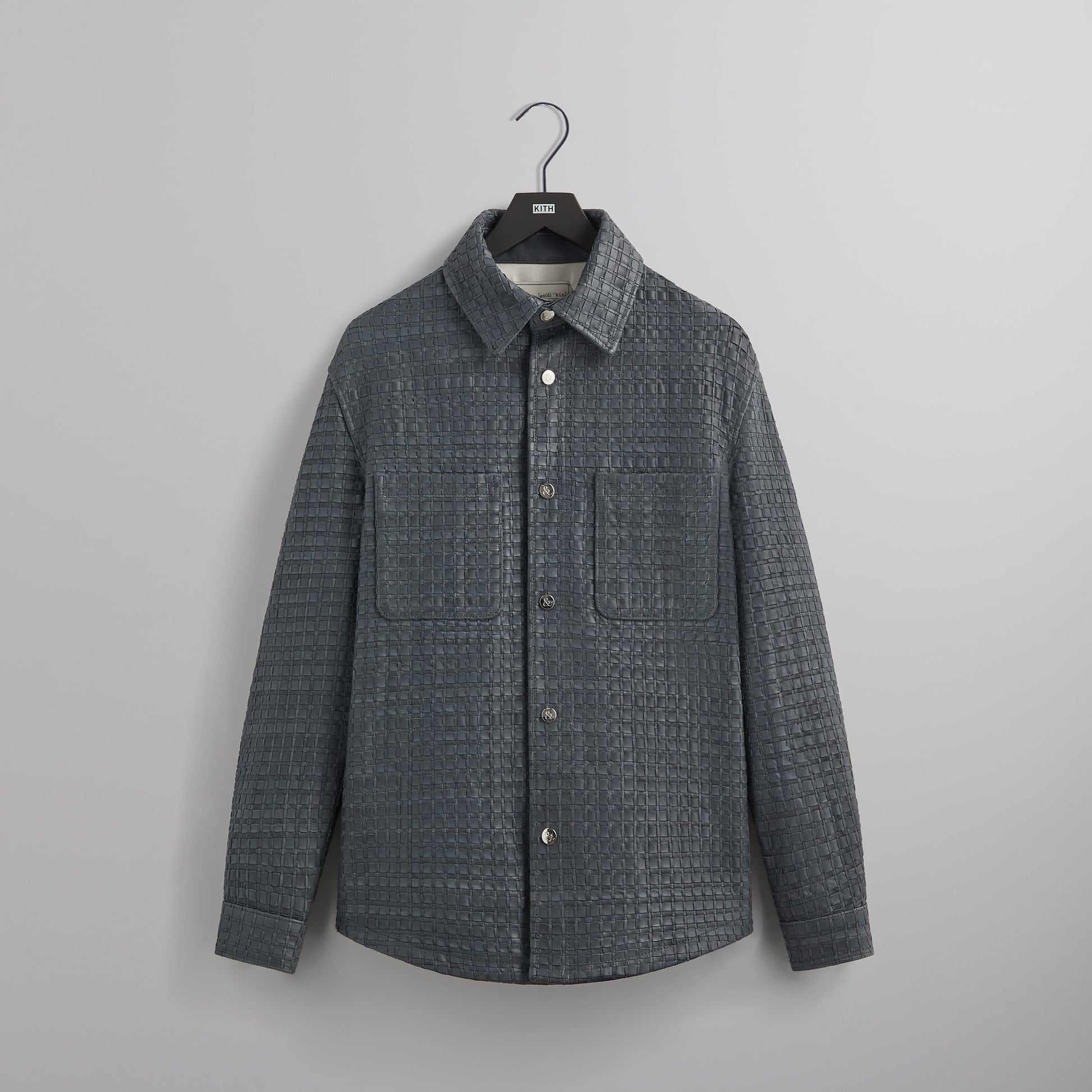 Men Kith &Kin Woven Leather Apollo II Shirt - Machine
