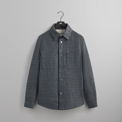 Men Kith &Kin Woven Leather Apollo II Shirt - Machine