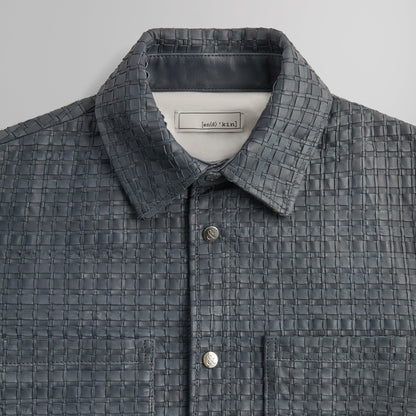 Men Kith &Kin Woven Leather Apollo II Shirt - Machine
