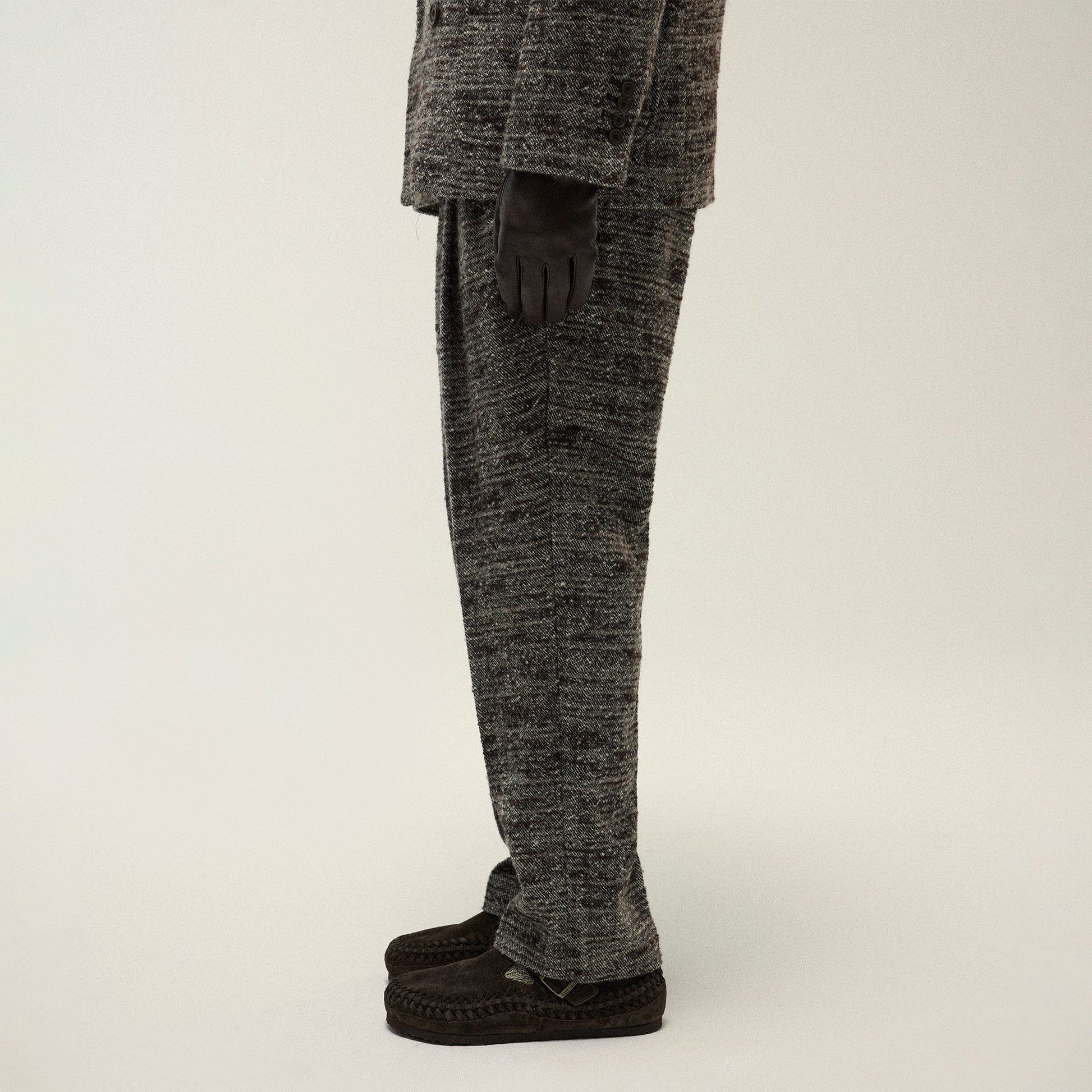 Men Kith &Kin Tweed Kylan Pleated Trouser - Theory