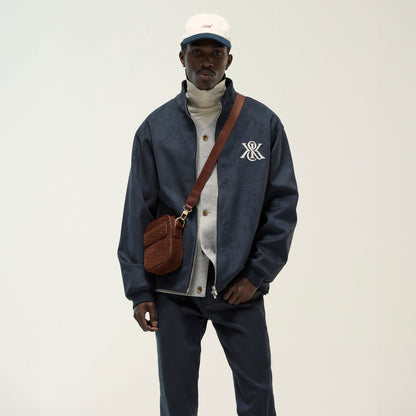 Men Kith Kith Bonded Microsuede Ali Track Jacket - Nocturnal