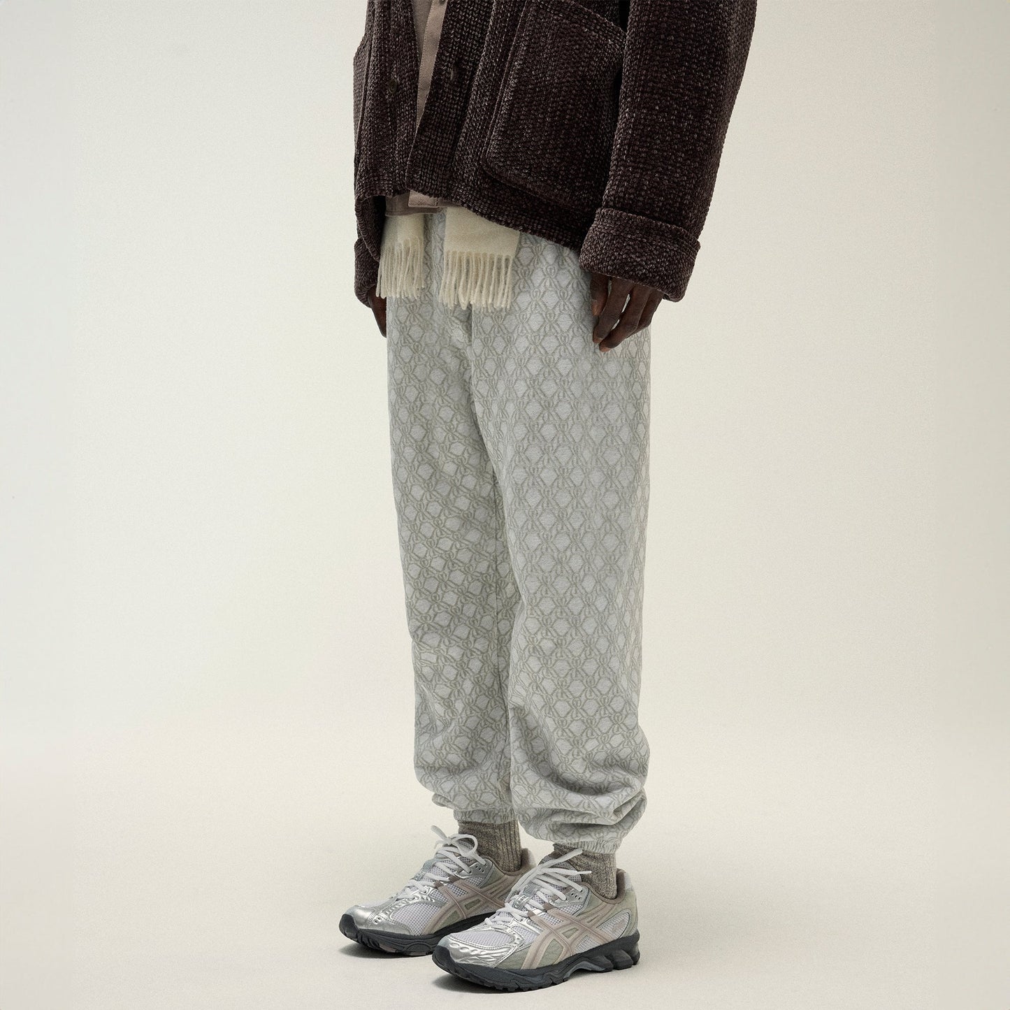 Men Kith Kith Bonded Fleece Nelson Sweatpant - Light Heather Grey